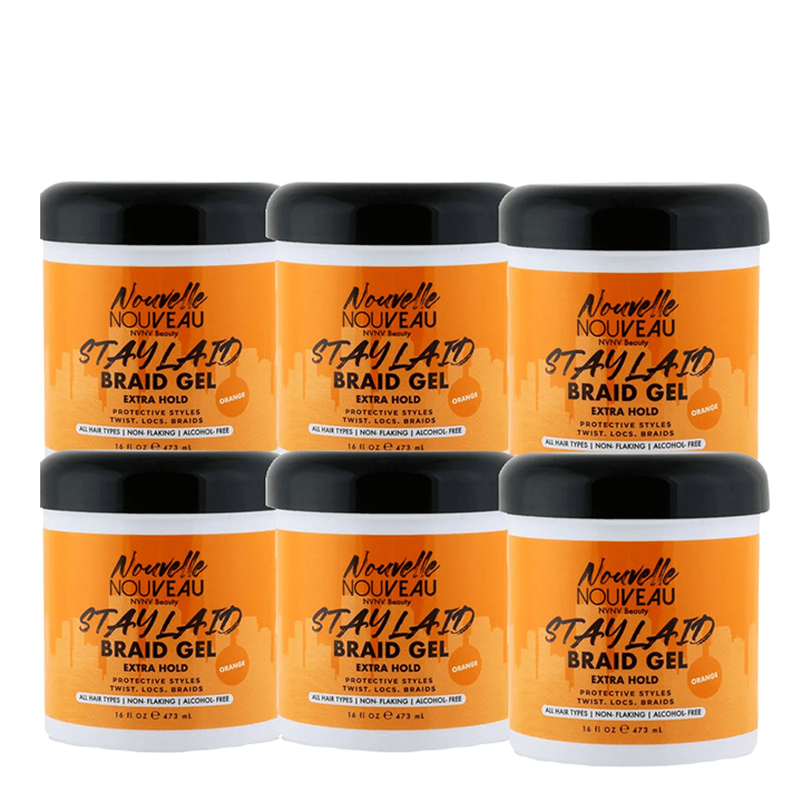 (6pc) Stay Laid Braid Gel "Keep It Stocked" Salon Package